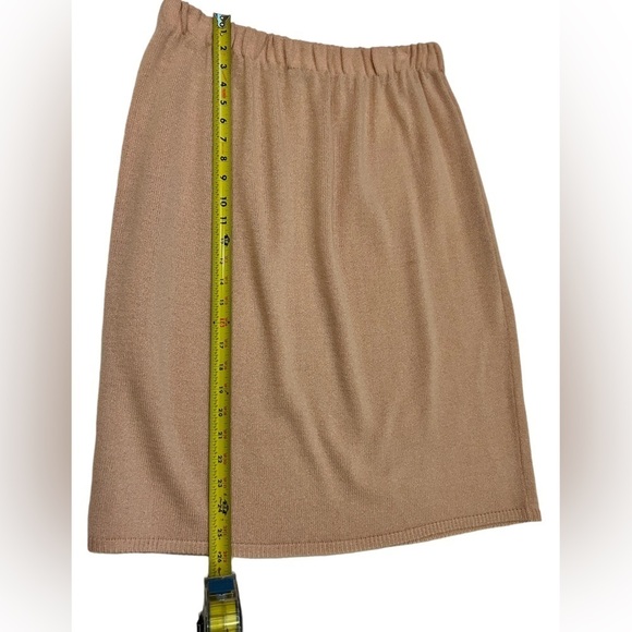 Vintage San Remo 4 Piece Pink Knit Pant Suit Cardigan Pant Skirt Tank Size XL - Picture 5 of 15